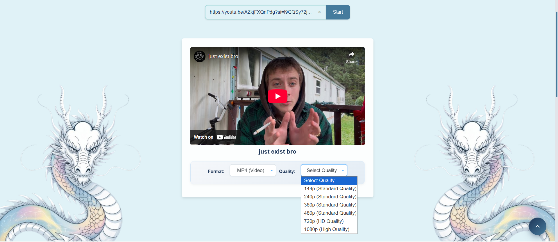 How to paste YouTube URL